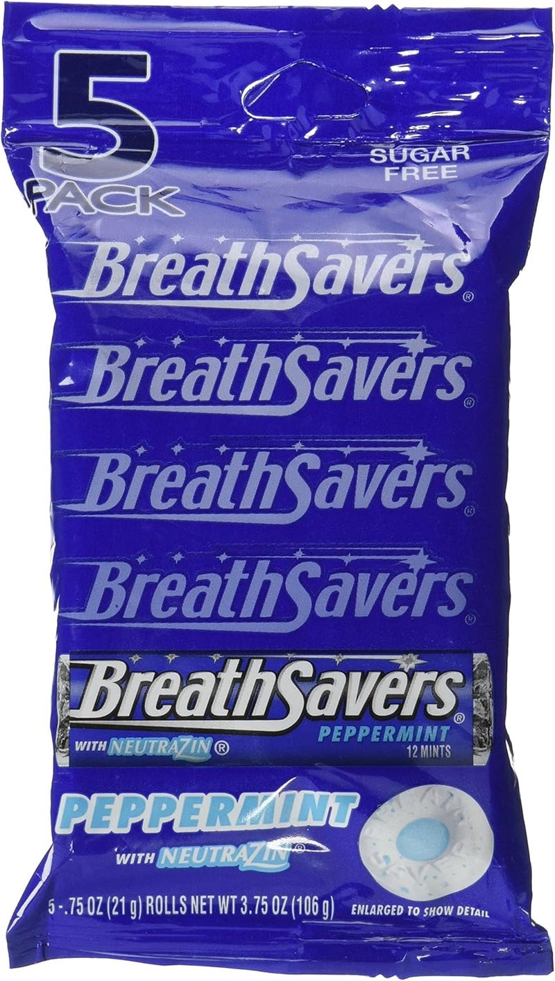 Breath Savers Peppermint Mints - 5 Pack
